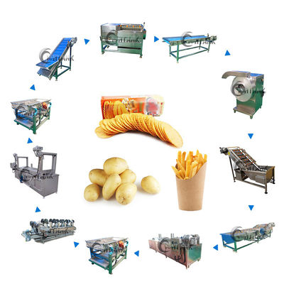 150kg/H patata elettrica Chips Production Machine