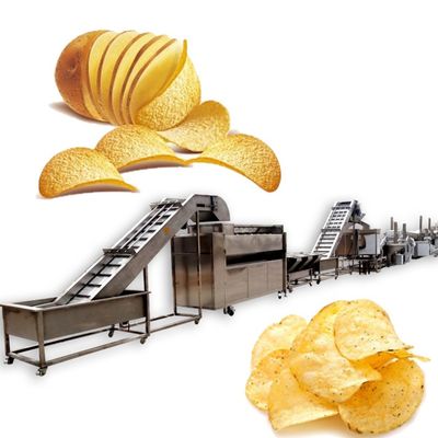 Patata fresca Chips Production Line, patata automatica piena Chips Making Machine 1000kg/h