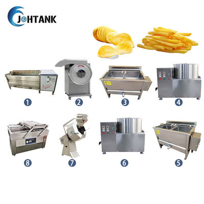 Linea di trasformazione congelata piccola scala 2000kg/hr delle patate fritte
