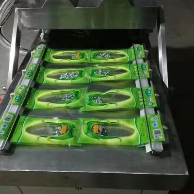 Annuncio pubblicitario doppio del sigillatore di vuoto della camera del riso di verdure della salsiccia della carne dell'alimento