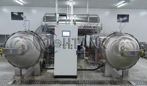 Piccola storta di immersione dell'acqua della macchina dello sterilizzatore dell'alimento del vapore dell'aria