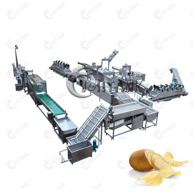 patata Chips Production Line di 380V 50HZ, calore elettrico e patata Chips Line di controllo