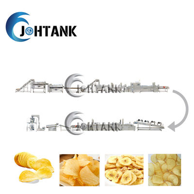 2000kg/h patata Chips Manufacturing Equipment Fully Automatic