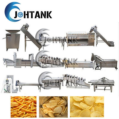 100kg/H patata Chips Production Line Stainless Steel 304