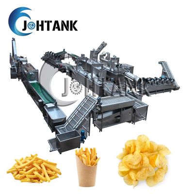 Patatina fritta Chips French Fries Manufacturing Machine 500kg/h