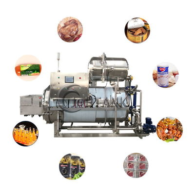 macchina di sterilizzazione dell'alimento 500L, macchina della storta dello spruzzo d'acqua per il sacchetto dell'alimento