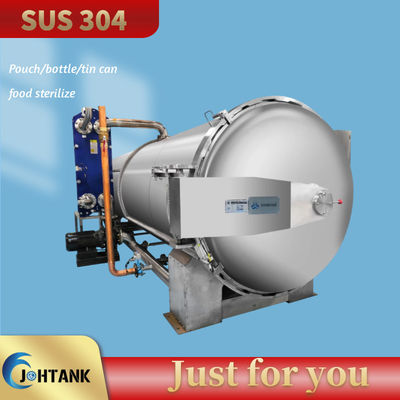 Macchina dello sterilizzatore dell'alimento di immersione dell'acqua di doppio strato per Tin Can Fish Sterilization
