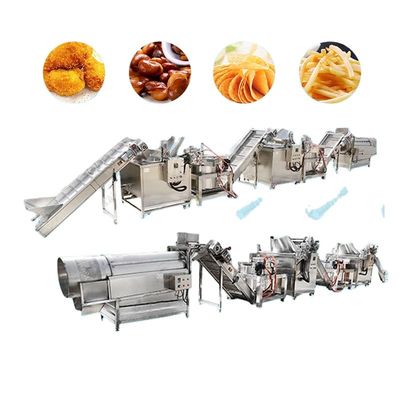 Linea di produzione congelata delle patate fritte dita della patata che producono a macchina 1000kg/H le patate fritte congelate automatiche che fanno macchina