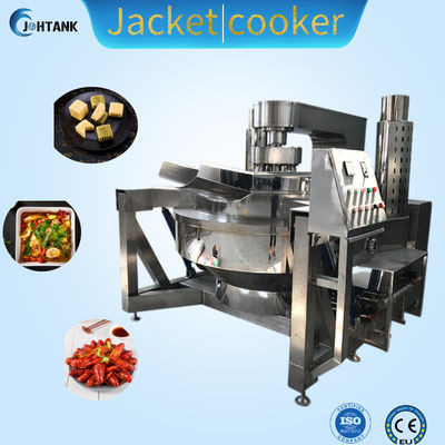 Bollitore rivestito del vapore del grande di capacità 100L del fornello della salsa dell'inceppamento doppio rivestito di Chili Paste Cooking Machine 500L