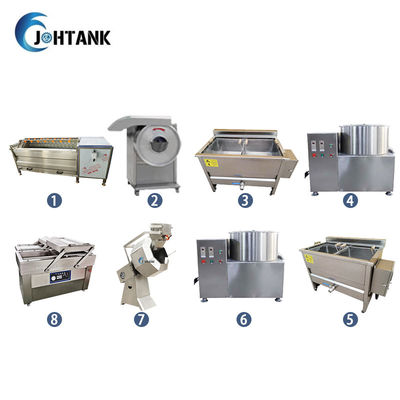 insieme di Chips Making Line 8 della patata della piccola scala di 220V 380V