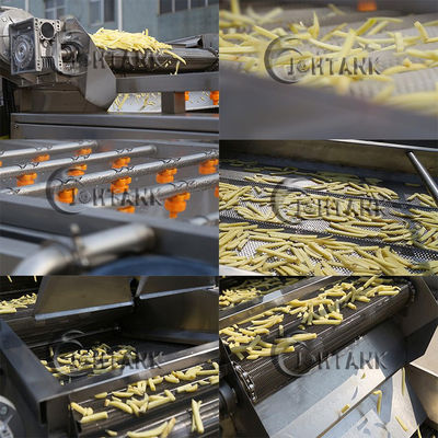 linea di produzione congelata 500kg/H delle patate fritte