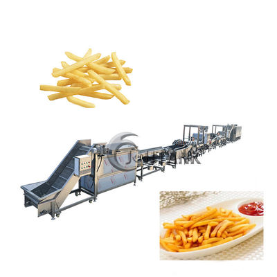 Patata elettrica Chips Production Line 500kg/h per i chip congelati del plantano delle patate fritte