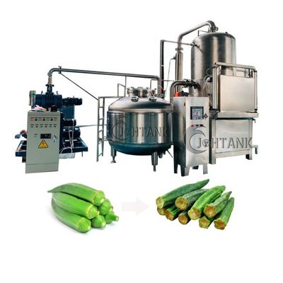 Vuoto asciutto Fried Machine degli ortaggi da frutto della frittura del gombo