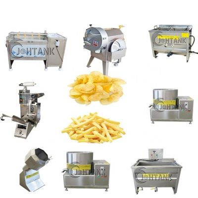 Linea di trasformazione congelata piccola scala 2000kg/hr delle patate fritte