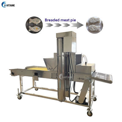 Pollo di frittura continuo automatico della macchina che batte impanando rivestimento